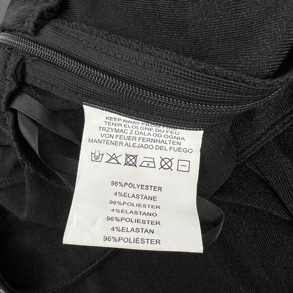 Motel Rocks Black Fit & Flare Rhinestone Waist Pants Size Large NWT - Picture 6 of 10